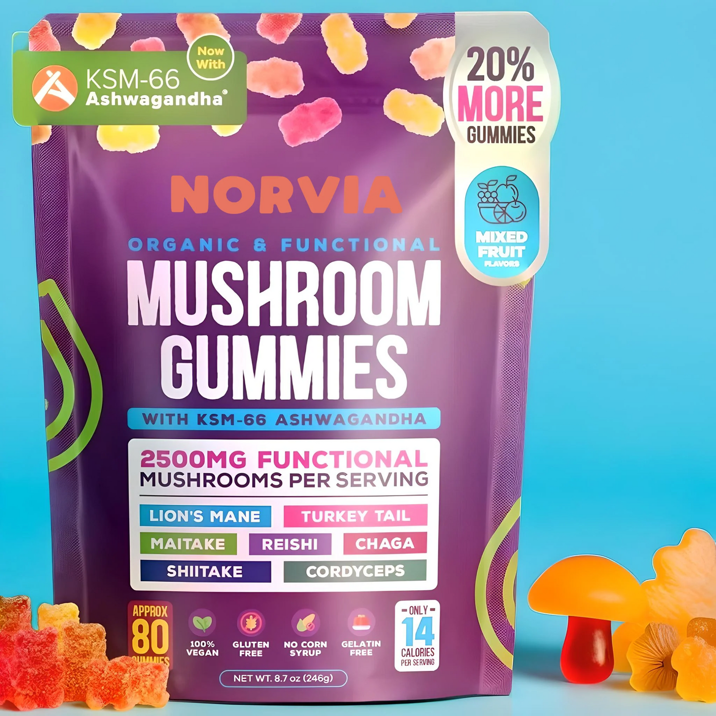 Mushroom Energy Boost Gummies