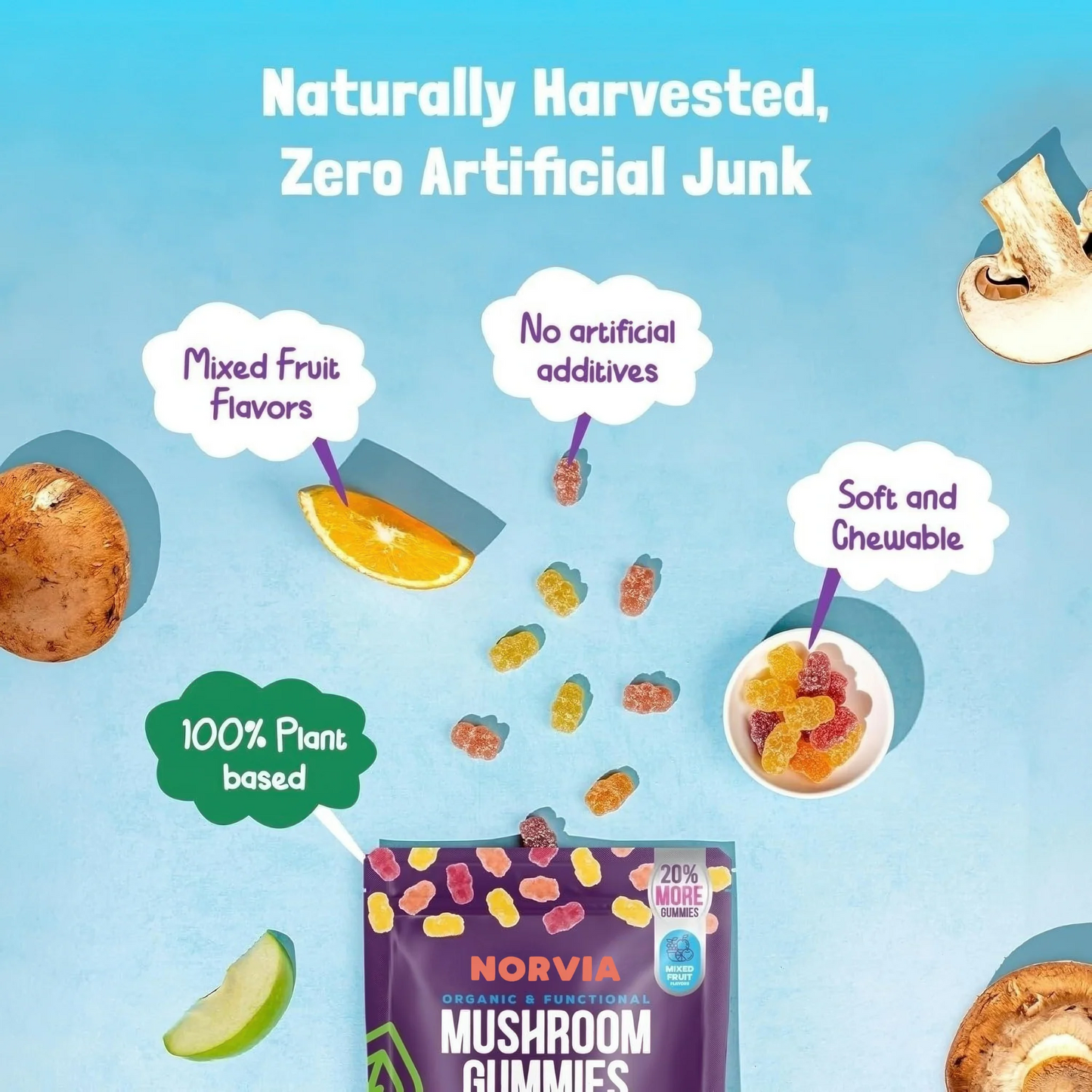 Mushroom Energy Boost Gummies